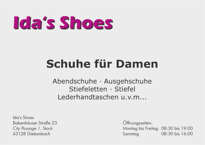 Ida's Shoes